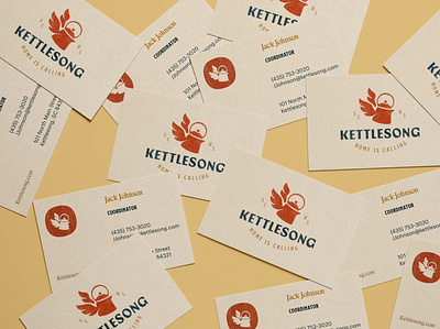 Kettlesong branding branding design design identity illustration logo stationery texture