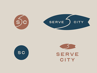 Serve City Logo Suite branding logo