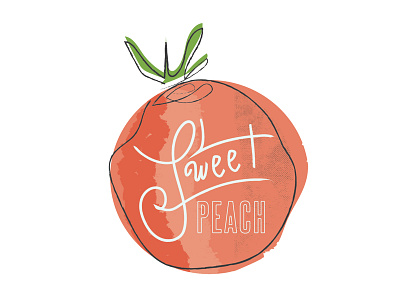 Sweet Peach illustration peach