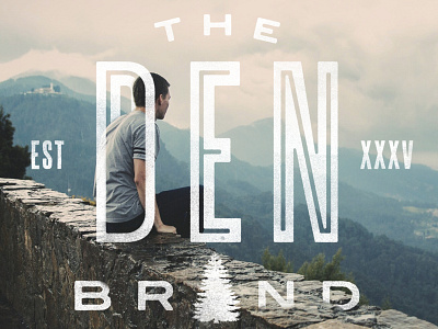 The Den Brand logo pine tree