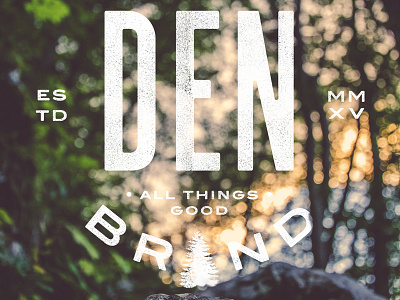 Den Brand Final logo logotype pine tree type