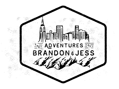 Brandon & Jess adventure cityscape edge mountains skyline travel