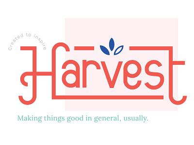 Harvest custom icon logo type