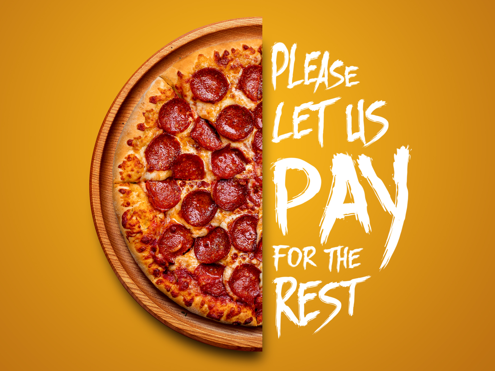 Рекламный плакат пицца