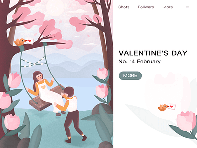 New Shot - 01/29/2019 at 01:08 PM app character design design dynamic icon illustration illustration design pink ui ux valentines day web 设计