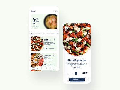 Food order app concept checkout food order mobile ui mockup resturant ui ux