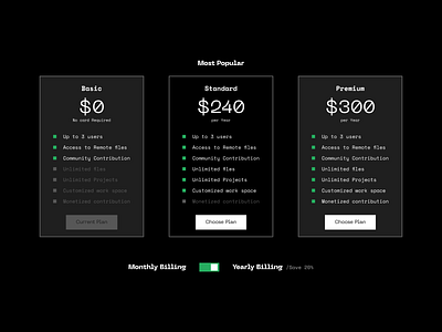 Pricing Plan