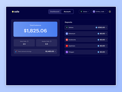 No loss lottery dApp account branding crypto dao dapp defi design dex gaming governace illustration logo lottery mockup nft staking ui uiux vector voting web3