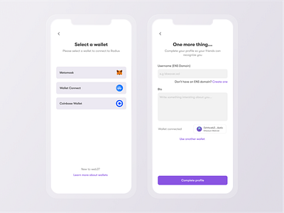 Radius dApp- Registration