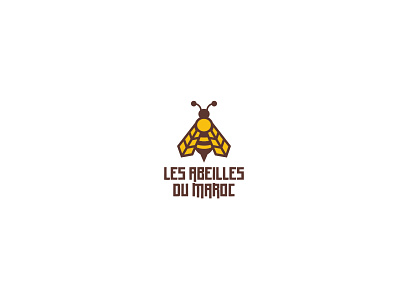 Les Abeilles Du Maroc branding design icon illustration logo typography vector