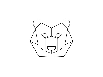 Bear Hands bear geometric illustration