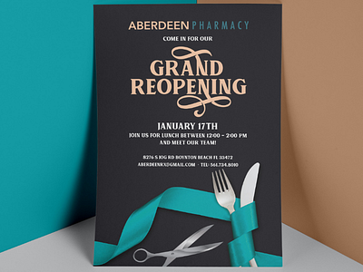 Grand Reopening Ad for Aberdeen Pharmacy