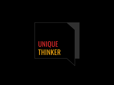 Unique Thinker (Your Business Identity) app branding business concept creative design designagency email graphics illustration logo socialmedia thecreativeconcept thinker typography ui unique ux vector website