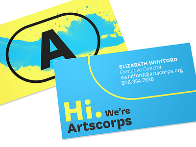 Artscorps Business Card branding business card identity logo print