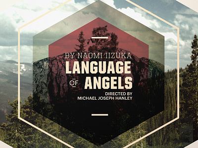 Language Of Angels identity poster theater