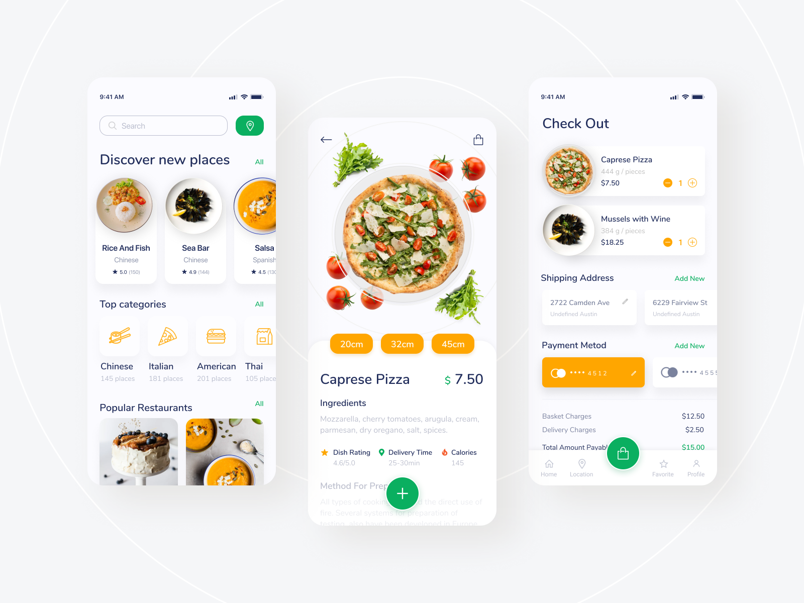 Food Delivery - Mobile App Concept by Anastasia Petrenko on Dribbble