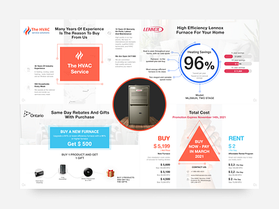 Infographics for HVAC service banner brand branding clean coupons ecommerce flyer hvac infographic logo poster presentation pricing page proce product sale sales dashboard sales page