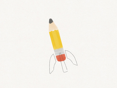 Rocket branding design digitalart icon illustration inktober