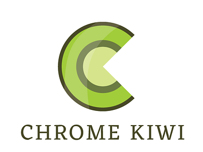 Chrome Kiwi Logo adobe illustrator branding design flat icon logo vector