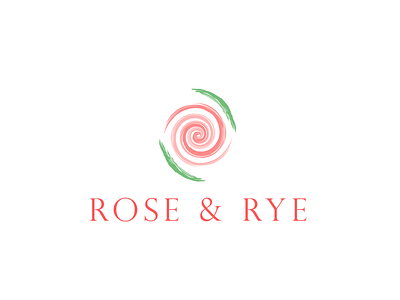 Rose&Rye adobe illustrator branding design logo vector