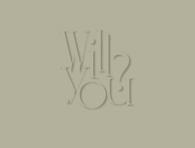 Will You? adobe illustrator brand identity branding design flat logo typography vector