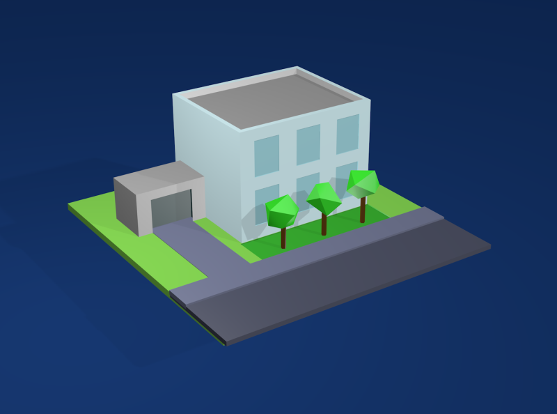 Low Poly Building by Chris Jones on Dribbble