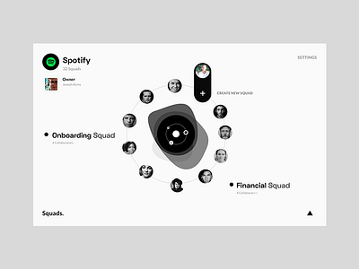 Squads Desktop Creation Page ∆ app culture information design inspiration interface squads ui ux whitespace work