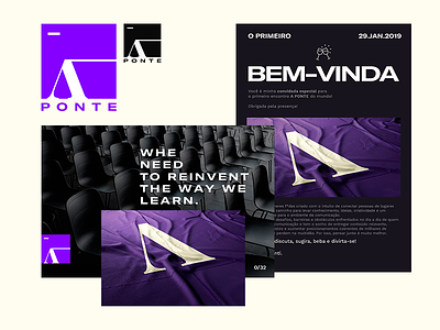 A Ponte - Branding art art direction branding logo purple