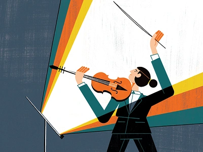 BBC Music Magazine colour design editoral editorial illustration illustration music print