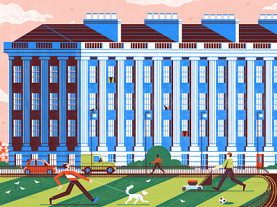 City Header Bath - Culture Trip architecture colour design editoral editorial illustration food illustration print travel