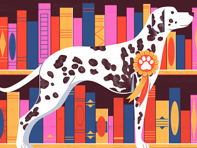 Top Ten Dogs in Fiction - Penguins Books animals colour design dogs editorial illustration illustration print