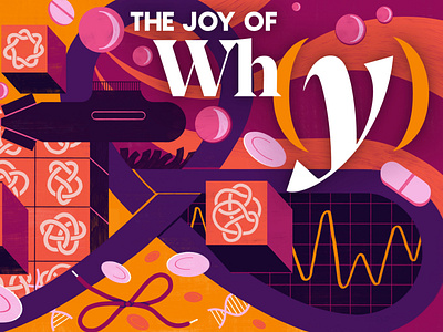 Quanta Magazine - The Joy of Why colour design editoral editorial illustration illustration print