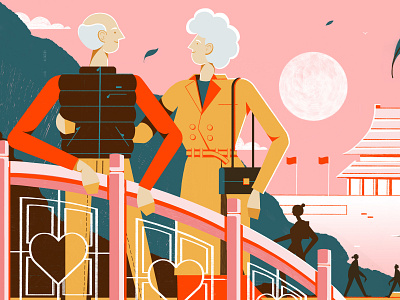 Changpuhe Park Elderly Single Mingle - Culture Trip architecture china colour design editoral editorial illustration food illistration illustration love print