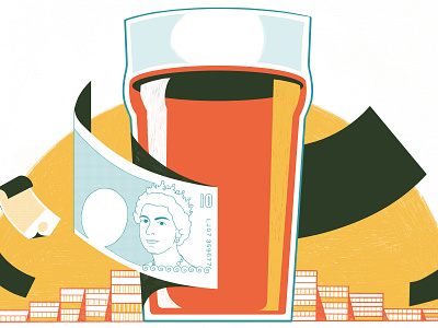 Pub Etiquette In London - Culture Trip architecture beverage colour editoral editorial illustration food illustration print