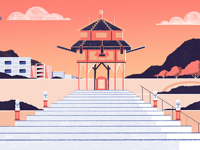 Hong Kong animation background - Culture Trip colour design editoral editorial illustration hong kong illustration print