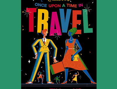 Once Upon A Time in Travel - Culture Trip colour design editoral editorial illustration illustration print