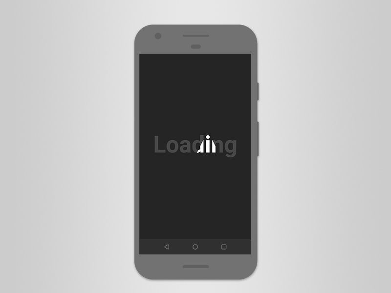 Light Loading Progress design typography logo gif dark ui mobile bounce progress loading animation android