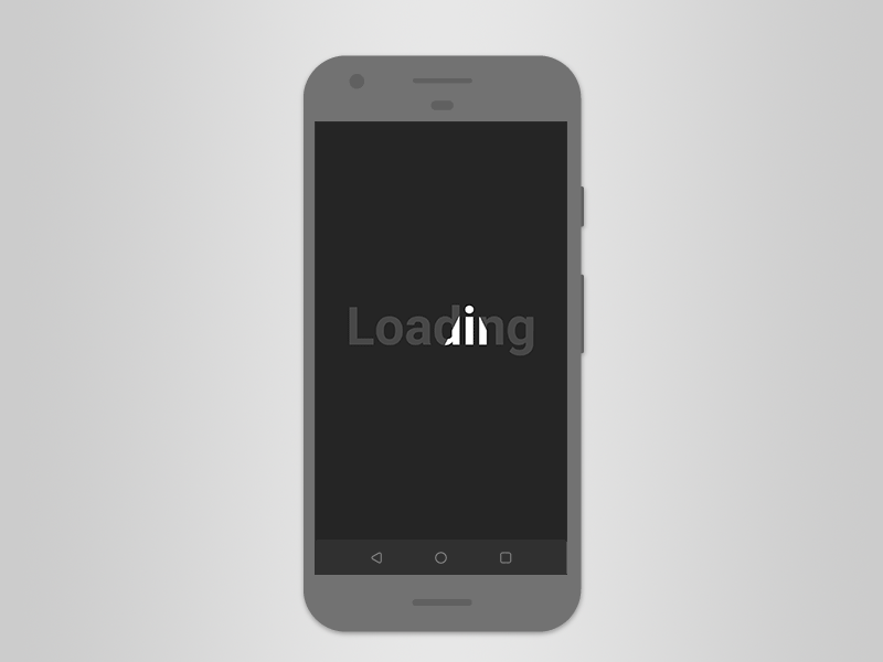 Light Loading Progress android animation bounce dark design gif loading logo mobile progress typography ui
