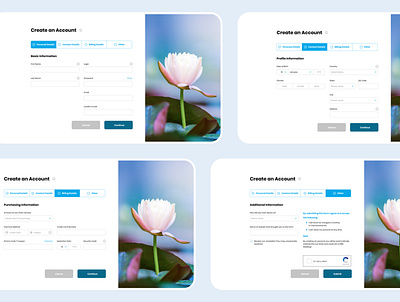 Registration process design flat form design minimal register registration ui user interface ux web web design website