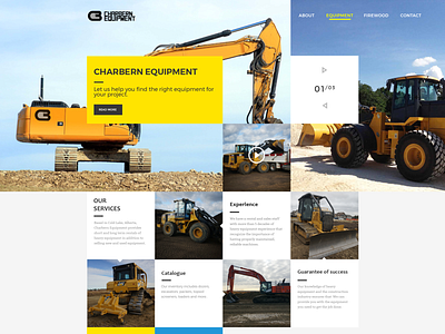 Charbern Equipment branding design icon web