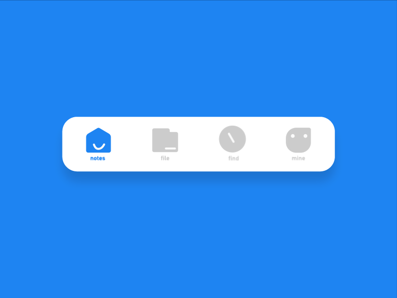 Tab Bar Animation by 失眠---夜 on Dribbble