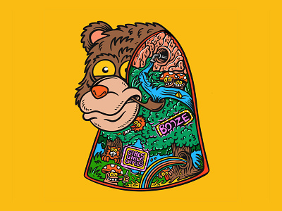 Psychedelic Bear designed by Joe Tamponi