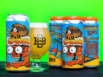 Superturbo - Craft beer can design