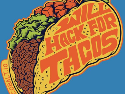 Will hack for tacos sticker