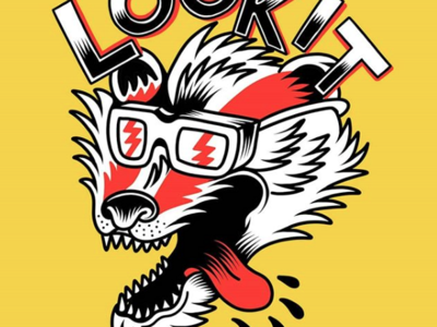 Lookit badger logo band band merch beach california cartoon design fun illustration logo punk rock skate skateboard graphics skateboarding art summer sun surf