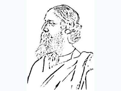 Rabindranath Tagore illustration