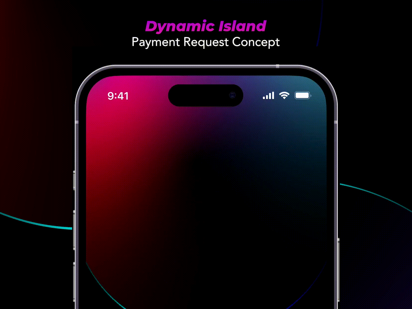 Dynamic Island - Payment Request Concept design fintech mobile app prototype ui ux