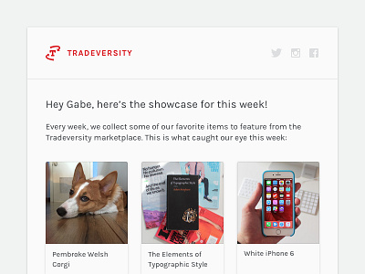 Weekly Roundup college corgi email marketplace newsletter