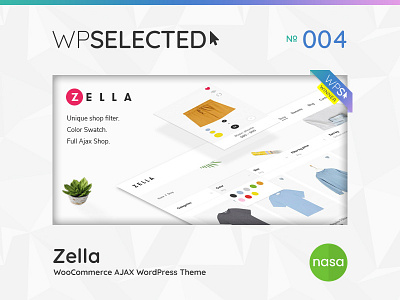 WPSelected Winner Series 004 creative design shop shopping store theme ui ux web website woocommerce wordpress