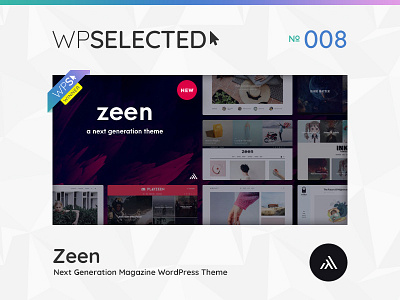 WPSelected Winner Series 008 blog blogging creative design editorial journal magazine theme ui ux web website wordpress